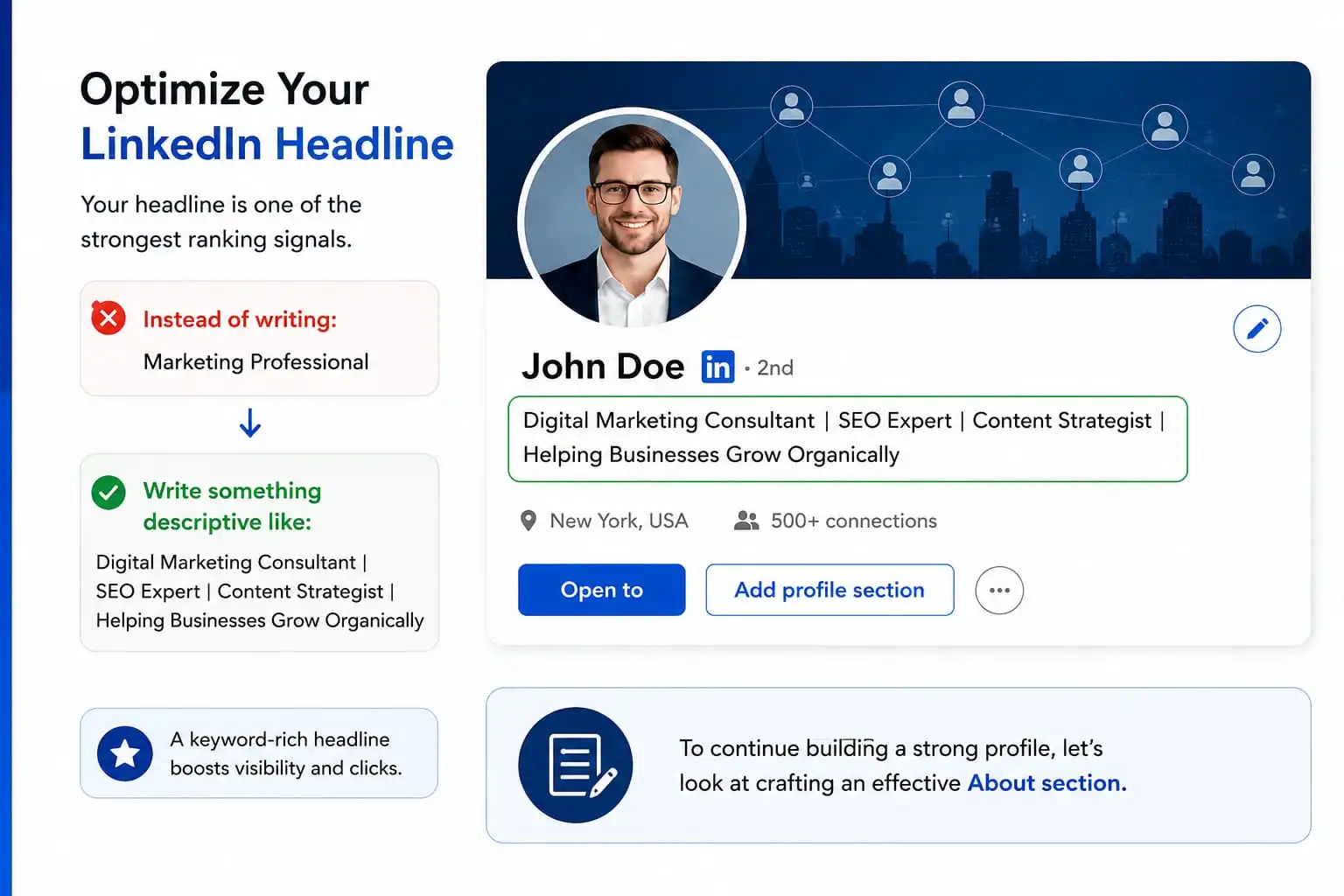 optimize your linkedin headline